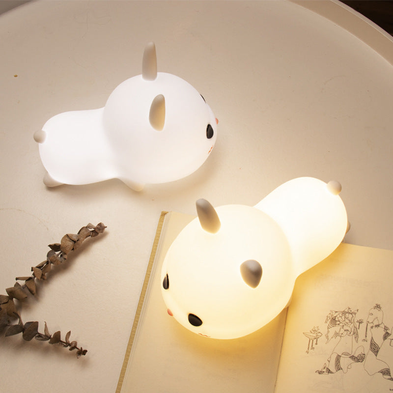 Creative cute bunny silicone lamp