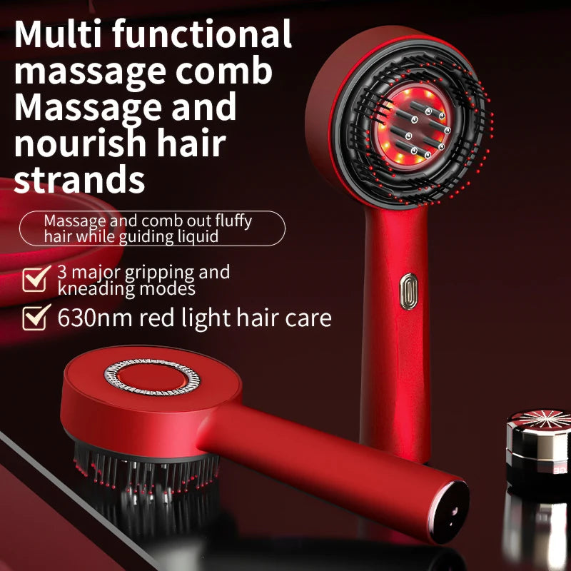 Head Massager With Oil Dispenser