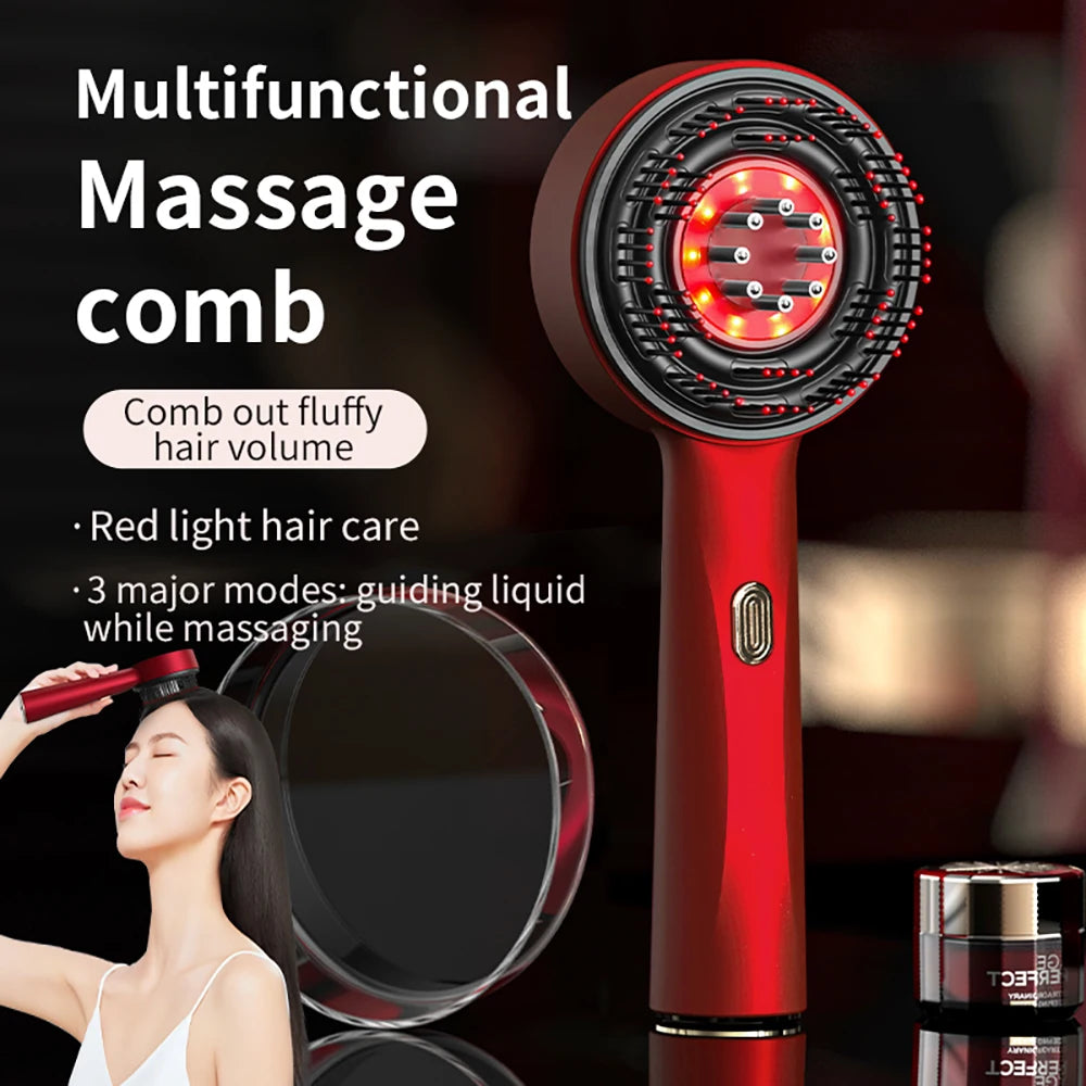 Head Massager With Oil Dispenser