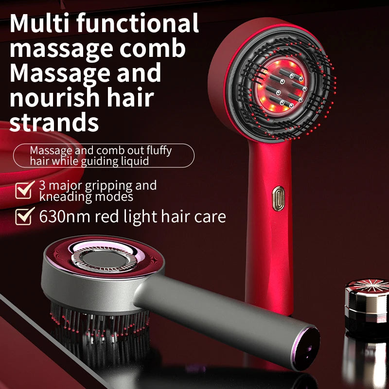 Head Massager With Oil Dispenser